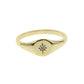 Elegant women’s stainless steel ring five pointed star style