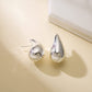 Elegant chunky gold hoop earrings stainless steel fashion jewelry