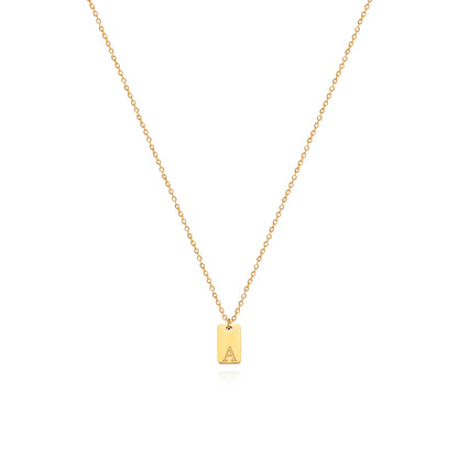 Letter Pendant Necklace