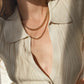 Gold plated stainless steel thick Cuban chain bold jewelry