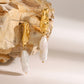 The Sorrento Earrings gold pearl earrings Purajoia view 4