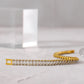 Timeless women’s gold bracelet diamonds and zirconia stones