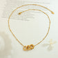 Timeless small loop pendant necklace stainless steel elegant style