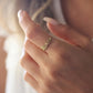 Durable stainless steel ring with engraved name or initials