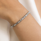 Women's gold plated stainless steel cross bracelet with sparkling zircon stones, adjustable and elegant jewelry gift