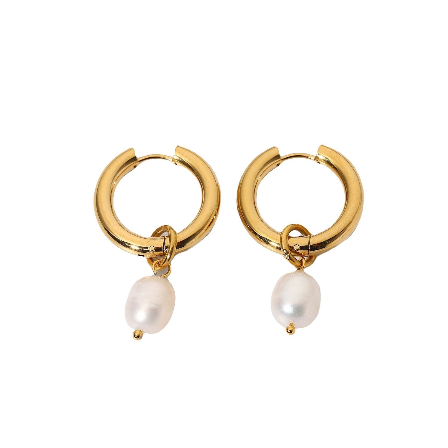 Double Freshwater Pearl Pendant Earrings for a Touch of Elegance