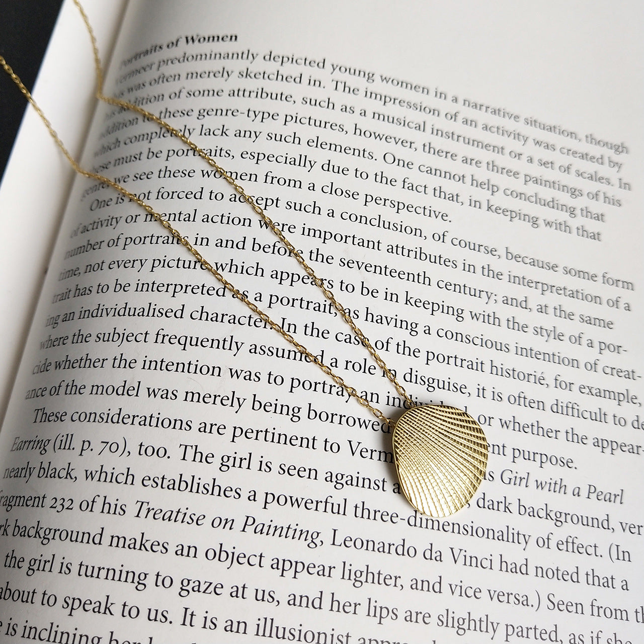 925 sterling silver gold shell necklace