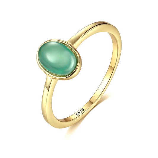 Luxury Gold-Plated 925 Sterling Silver Ring for a Sophisticated Look