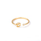 Golden Stainless Steel Unisex Ring - Versatile and Durable