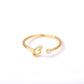 Golden Stainless Steel Unisex Ring - Versatile and Durable