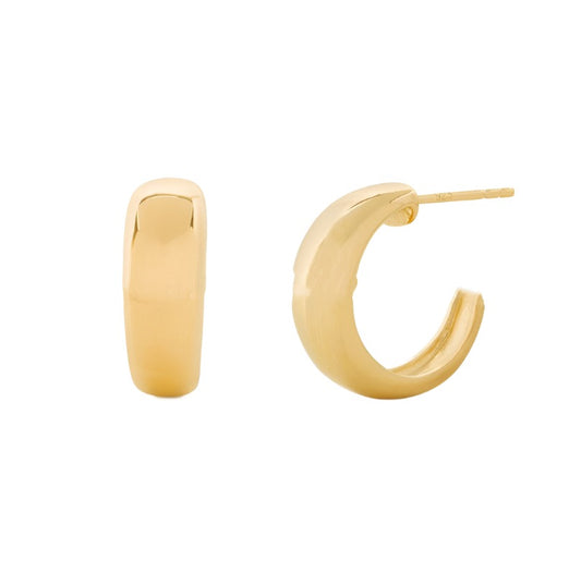 Elevate Your Style with French-Inspired C-Shaped Stainless Steel Earrings