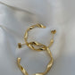 Twist Gold Twisted Hoop Earrings - Elegant and Trendy Jewelry for Women