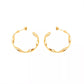 Twist Gold Twisted Hoop Earrings - Elegant and Trendy Jewelry for Women