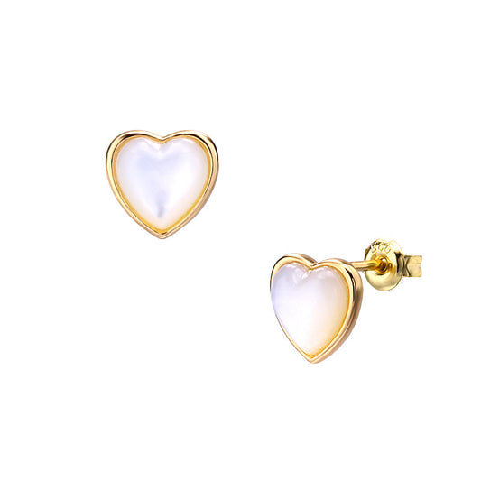 Elegant Heart-Shaped Pearl Earrings - Perfect Accessory for Any Outfit