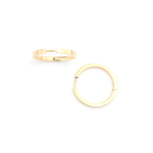 Fashionable Gold Bold Round Ring Earrings for a Stunning Look