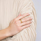 Durable hypoallergenic gold plated stainless steel chain ring