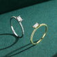 Everyday sterling silver zircon ring stylish women’s jewelry
