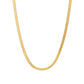 Sleek gold necklace with stainless steel and gold plating