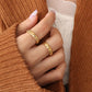 Unique rotating ring stainless steel women’s geometric fashion piece